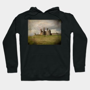 Artistic Dunstanburgh Castle in Northumberland Hoodie